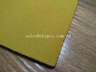 Желтые теплостойкие покрытые листы рулона ткани 1мм СБР неопрена резиновые