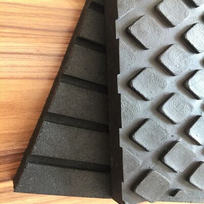 8 мм толщины двойной стороны тяжелой работы резиновой коня стоянки Мат с квадратным шестиугольным узором